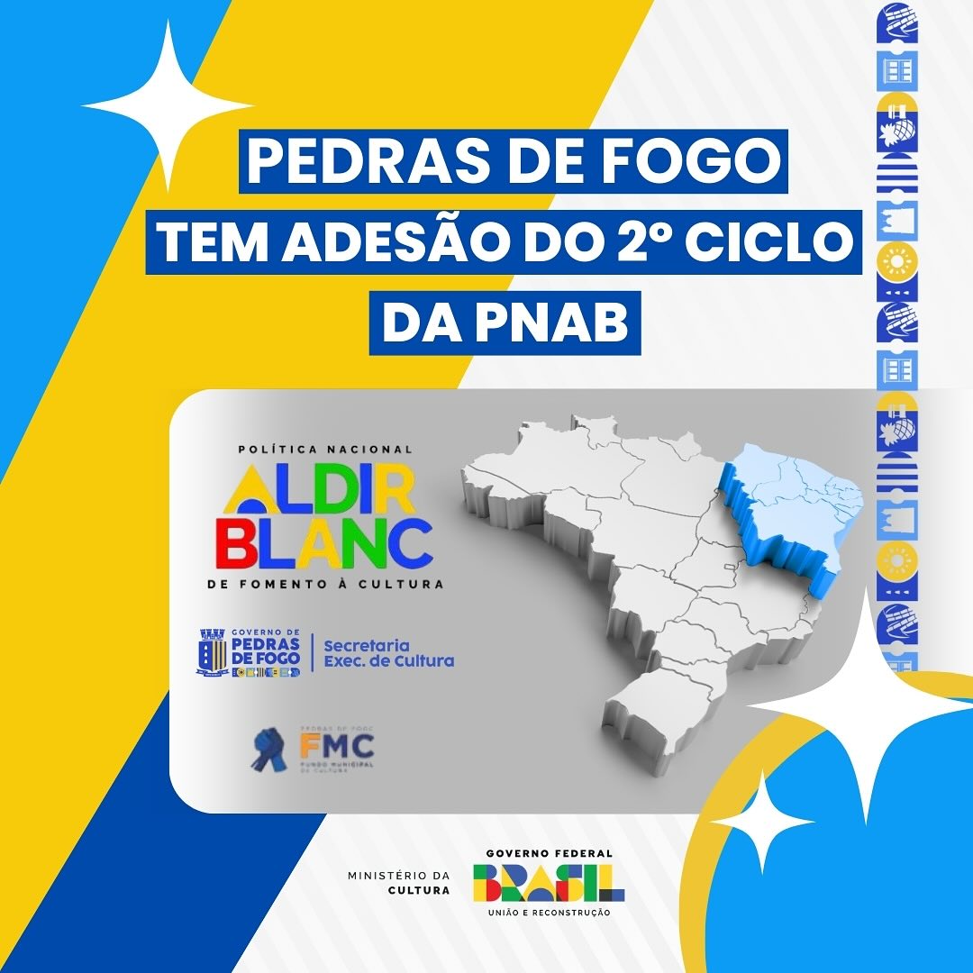 Imagem ilustrativa: Pedras de Fogo garante adesão ao 2º Ciclo da Política Nacional Aldir Blanc