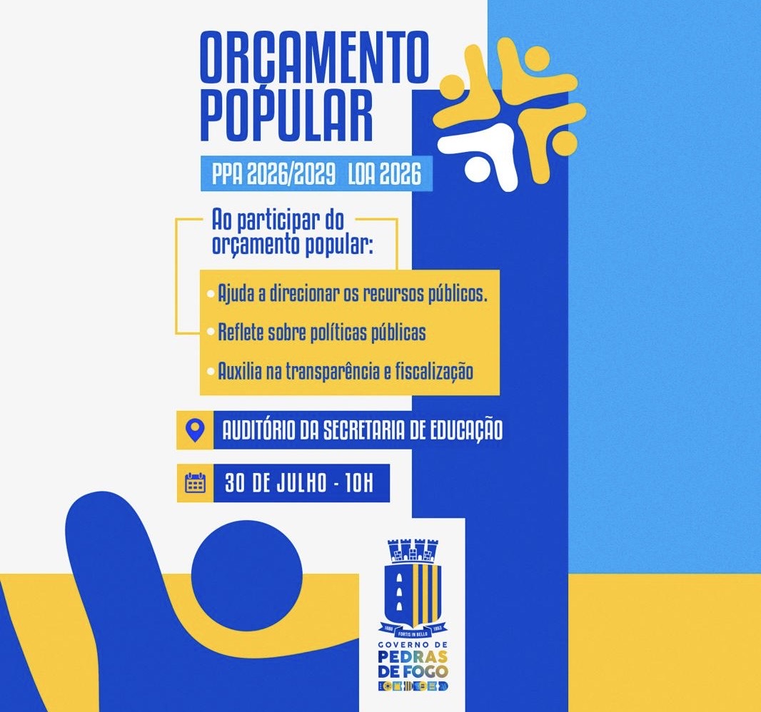 Imagem ilustrativa: Governo Municipal convida população para participar do Orçamento Popular