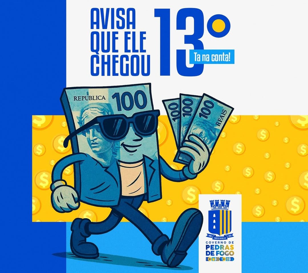 Imagem ilustrativa: Governo de Pedras de Fogo garante pagamento da primeira parcela do 13º salário
