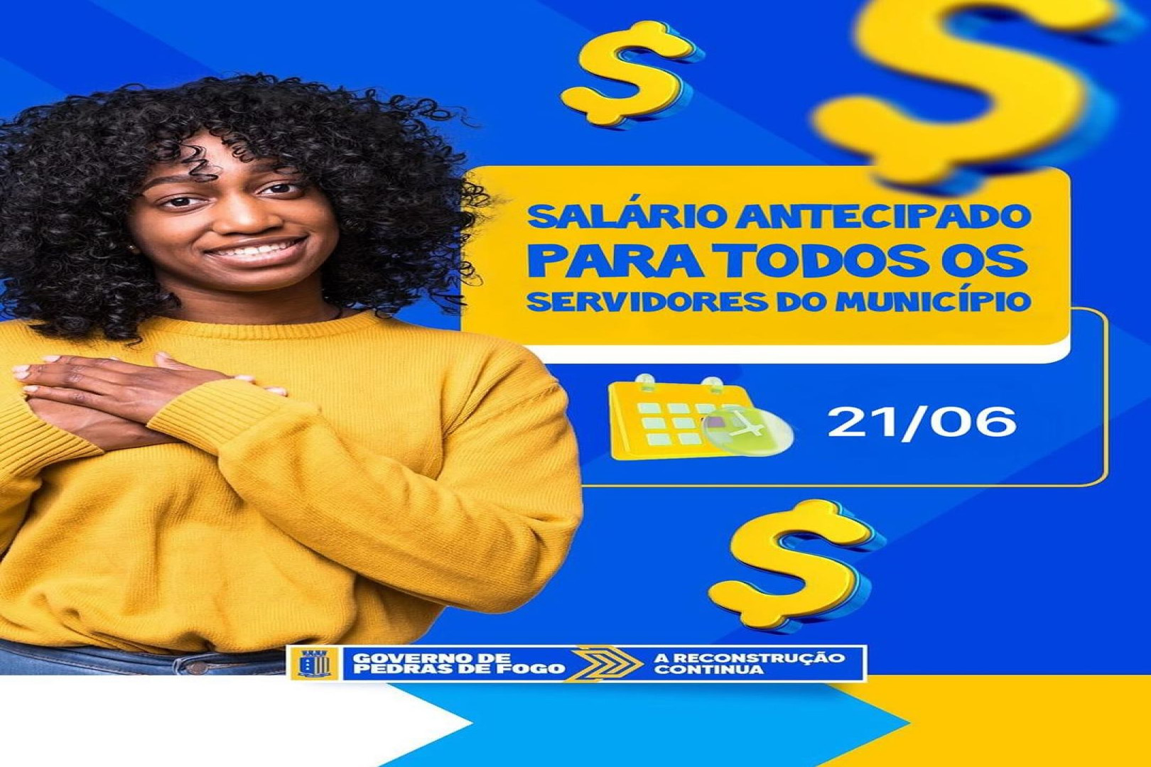 PEDRAS DE FOGO ANTECIPA SALÁRIO DOS SERVIDORES E IMPACTA ECONOMIA LOCAL