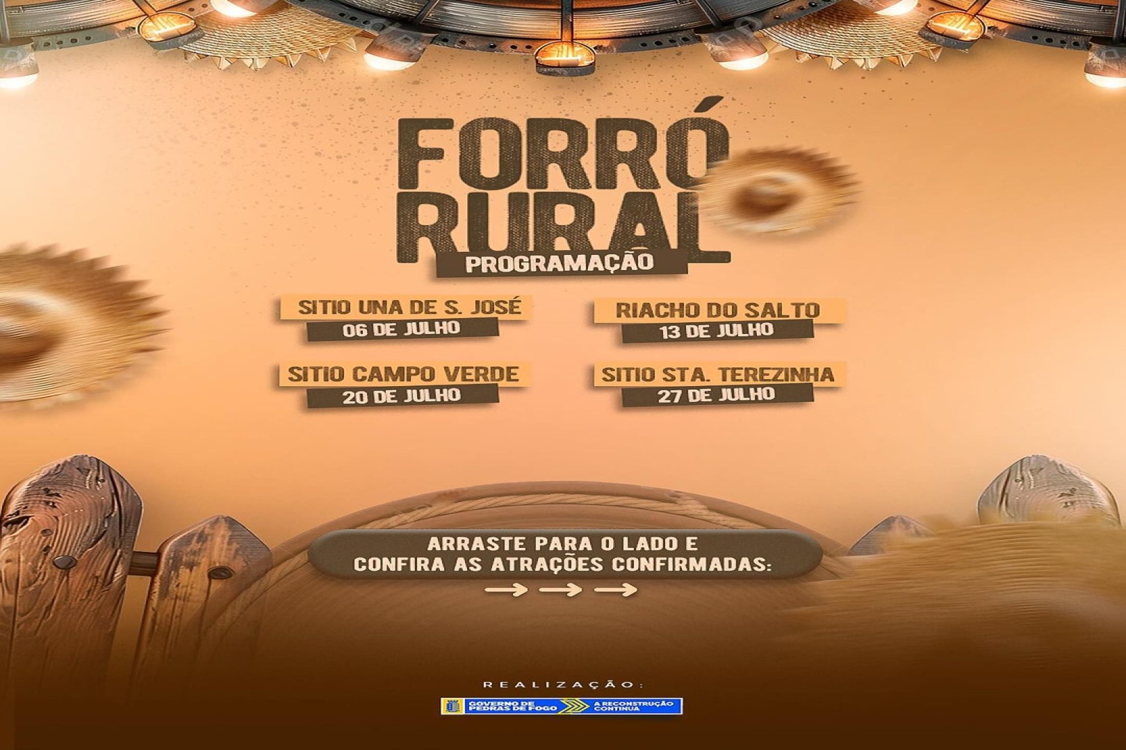 FORRÓ RURAL 2024 LEVA CULTURA AOS SÍTIOS DE PEDRAS DE FOGO